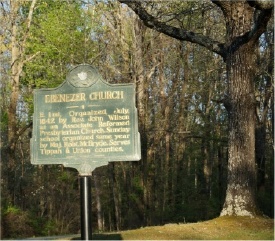 Ebenezer Church Historical Sign