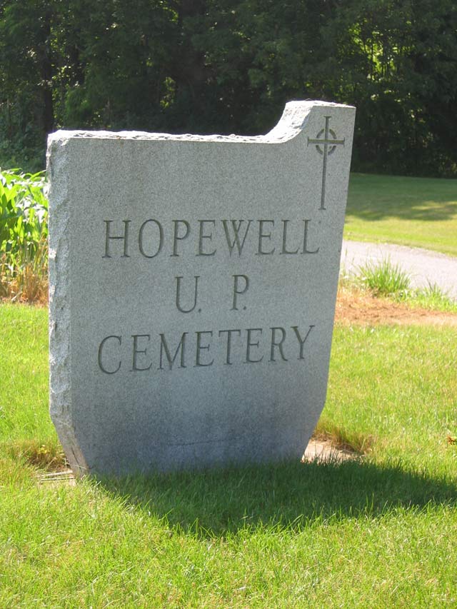 Hopewell U.P. sign