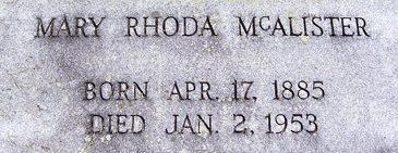 Mary Rhoda McAlister